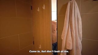 My roommate not at any time misses an opportunity to show me his huge dick in the shower
