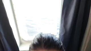 The Ferry - Quiet quick fuck in the cabin
