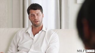 A woman instructs her sons coach on how to excel.
