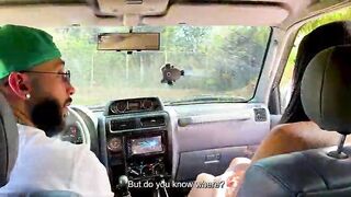 A Colombian sweetheart gets banged by a big schlong in her stepdad's car during the time that she was working out! Daniela Andrea