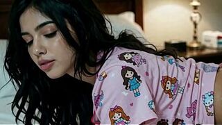 Sleepover with my stepsister - Spanish porn - AI PORN