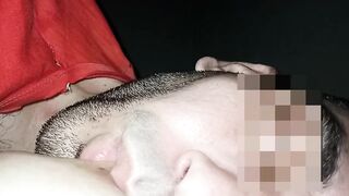 My husband gets really pleased when I let him suck on my big natural titties all day long