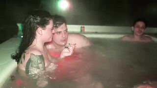 Hawt Jacuzzi Party: 3 Studs and 2 Sweethearts with No Rules