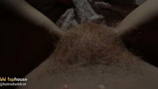 Showing YOU My Ginger Hirsute Pussy Bush POV