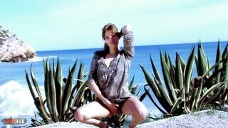 Cassie Darling: Lustful Brunette Cassie Darling Dancing and Stripping