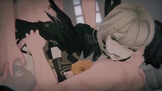 [beauties' Frontline 2 Exilium] Sextans Checkmate and Mind Erase (tied T-doll & Hardcore POV 3D Hentai) (4k/60fps)