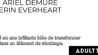 ADULT TIME - Trans Ariel Demure Screws In Public Library W-O Getting Caught - FRENCH SUBTITLES