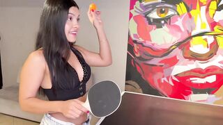 Curvy Lalin hotty with a big booty banged by BBC in the game room