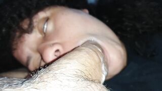 BOTTOM VIEW POV: Eager Mouth Skill Session Until Overflowing Cum Finish?????