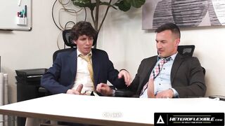 HETEROFLEXIBLE - Derek Kage Fucks Coworker Cristiano After Caught Jerking Off - ENGLISH SUBTITLES