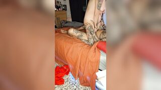 Morena tatuada cutie takes my shlong into her vagina