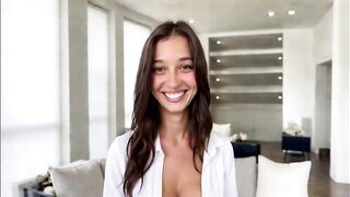 MATHIE, a young French amateur with a large bust, first casting, she'd make a dead stud hard, she doesn't dare do porn, the producer makes her an offer, tempted by the money!!! [AI]