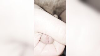 Stroking my precum covered jock