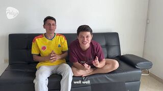 A football match has two friends so tense that they decide to confess they're not as straight as they seem and they have booty slam - RELAXINGADRIAN