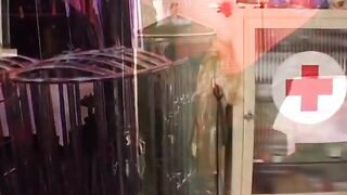 Anal fever for a thrall bitch in latex