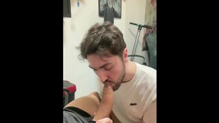 sucking my latin friend dong and making him cum