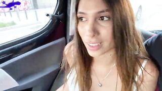 Amazing Latina Playgirl Squirter Drilled In The Uber Gets The Driver Moist!!!!