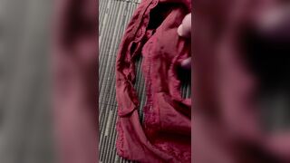 Will she ever check out that anybody left his cum in her slip? ???