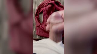 Will she ever check out that anybody left his cum in her slip? ???