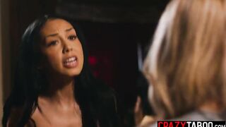 Big bazookas MILF and hot chick enjoyed lesbian sex so ebony hottie enjoyed hot face sitting and finger fucking