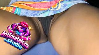 Woman Faces Me Wearing A Black Pant