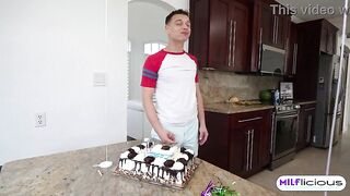 My Stepmom Gave Me Birthday Cakes w/ Golden-haired Honey Elana Bunz