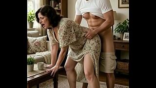 sexy mature woman fuck boy ai sex at home fake