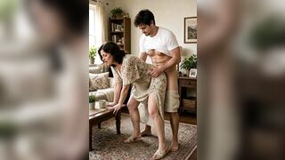 sexy mature woman fuck boy ai sex at home fake