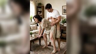 sexy mature woman fuck boy ai sex at home fake