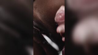 Ebony Belly Inflation - Huge Cumflation Sex