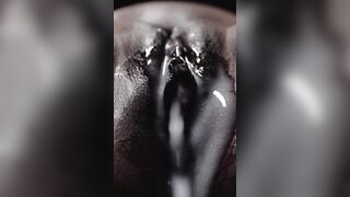 Ebony Belly Inflation - Huge Cumflation Sex
