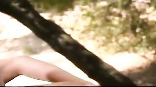Couple of Stunning Lesbo Gals Are Touching and Fingering Each Other's Snatches in the Forest