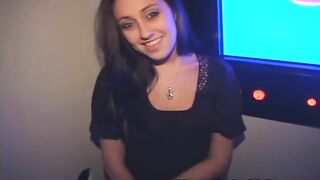 Sultry Brunette Sensually Sucks Off Glory Hole Dicks n Balls