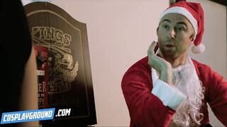 River Lynn Drains Bad Santa’s Hard Dong - Bad Santa Porn Cosplay Parody