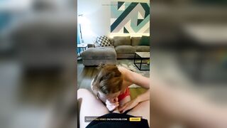 Sex Tape 46 - Christmas Blow job-job in His Morning Coffee Chair