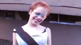 Sassy Angel Gets Anal and Huge Facial Cum Walking Vintage