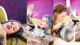 Tattooed Rock Girls Go Wild with Massive Toys