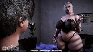 A MILF with a massive butt has doggy-style sex on Halloween night - 3D Hentai - OCICI
