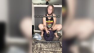 Submissive Wife Grinding to Orgasm