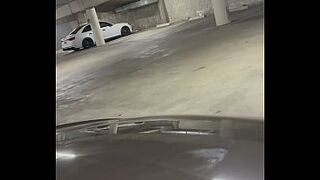 Big Booty Hotwife gets rammed in parking lot while Husband records from afar