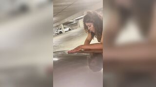 Big Booty Hotwife gets rammed in parking lot while Husband records from afar