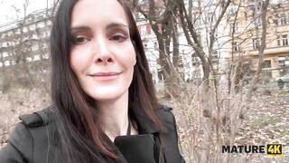 MATURE4K. A Mistress in Latex Lingerie loves Riding a young Weenie