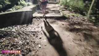 While I was working out in the park, a stranger offered me tons of money, and I let him screw me without a condom until he came inside me twice.