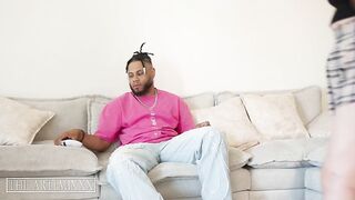 ArtemiXXX fucks his readhead roommate Nikita Jay hard and cums in her face