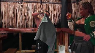 Ebony Latin chick, the stepmother, screws her stepson's almost any outstanding friend outdoors while her husband is away! Carla Morelli