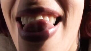 Nasty amateur italian doxy with big bazookas takes a admirable dick