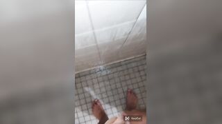 two dildos and a tongue in my bathroom