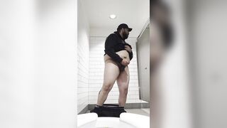 Masturbating in the bathroom stall until I cum