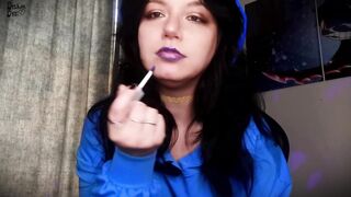 POV: ALT SWEETHEART BLUE LIPSTICK BURPING ASMR NO TALKING