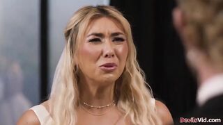 Lesbian couple Megan Mistakes and Cyber Doll agrees to have three-some with the priest just to get married.He fucke 'em 1 by 1 while they lick each other